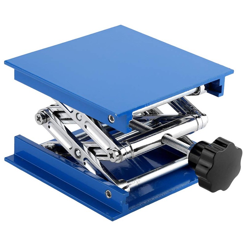 Laboratory Stand, 100 x 100 mm Laboratory Scissor Jack, Blue