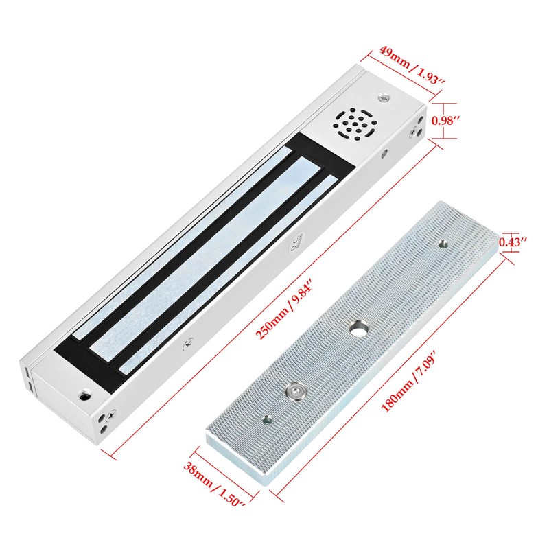 Smart Door Access Control System 600lbs Magnetic Lock Kit with