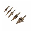 Step Drill Bits, 5PCS HSS Titanium Step Drill Bit Set,