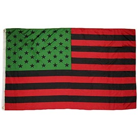 12x18 Inch Afro American USA Flag African American Black Lives Matter Premium Quality Fade Resistant Flag Banner