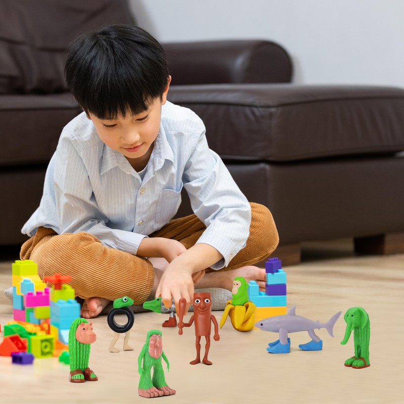 RANDGRITH Tralalero Tralala Action Figure, 8PCS Italian Brainrot Meme Figures