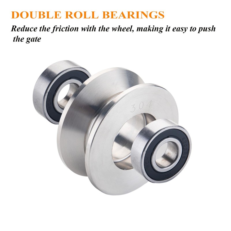 3in V Groove Wheel 304 Stainless Steel Rolling Gate Wheels