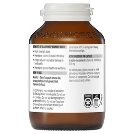 Blackmores Vitamin E 1000IU Cholesterol Health 100 Capsules