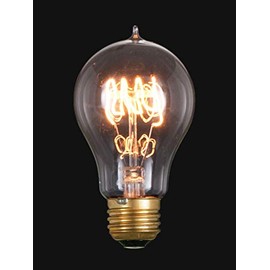 B&P Lamp® Edison Base, Vintage Style Bulb with Quad Loop Filament, 40W/120V