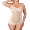 Bellefit Girdle with Front Zipper Postpartum Belly Wrap - C