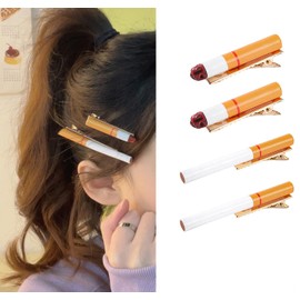 RIBJSHE Resin metal hair clips for women and girls (pack of 4)