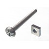 Lot of 25 Roofing Bolt Phillips 6 mm M6 x 60 mm Length BZP with Space Nuts