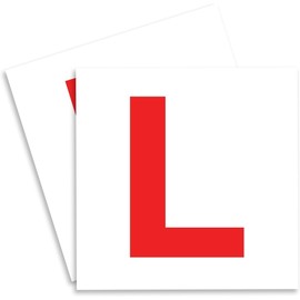Pack of 2 Fully Magnetic L Plates for Cars & Motorcycle – Red and Green Learner Driver Signs for New Drivers – Extra Strong, Thick, Weatherproof & Paint-Safe