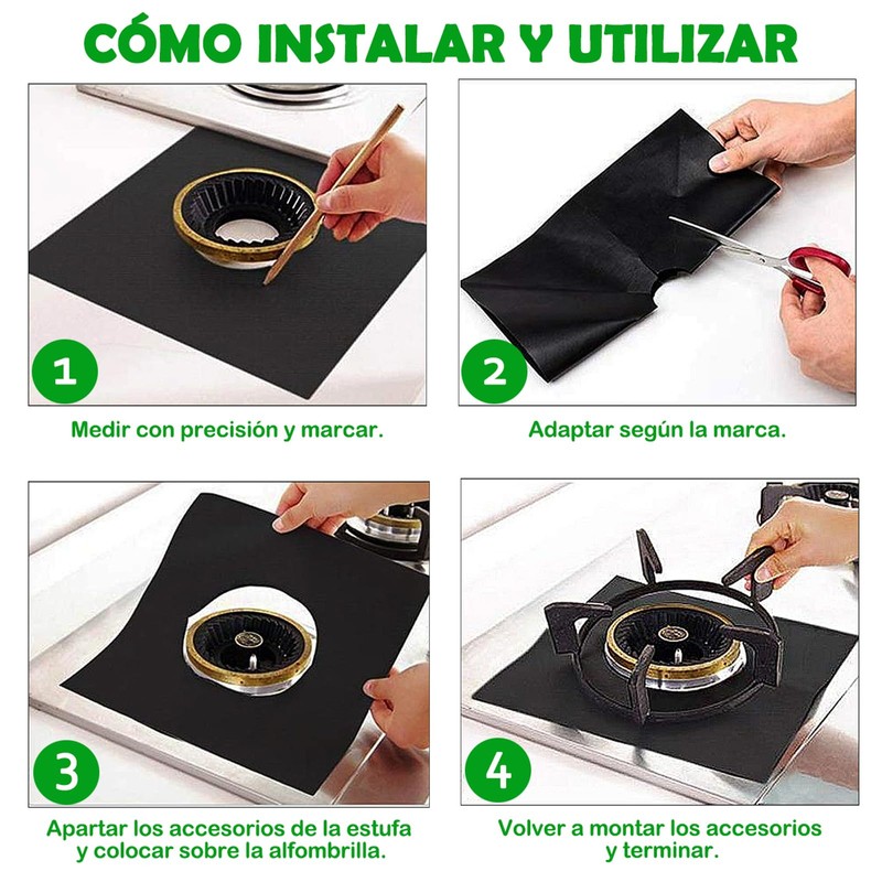Manricle 10PCS Cubiertas para Estufa - Protector de Rango de