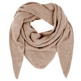 Glamexx24 XXL Scarf - Women's Scarf, Winter Scarf, XXL Neckerchief - XXL Loop Scarf in Many Colours - Unisex for Men and Women - Triangular. For All Seasons., light brown