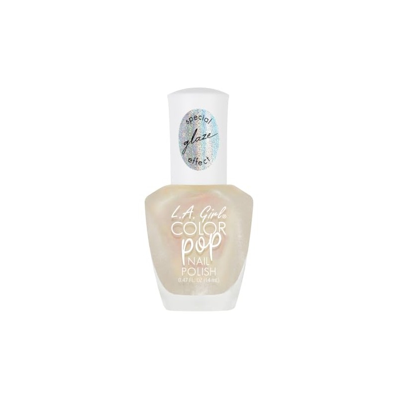 L.A. Girl Color Pop Nail Polish with Diamond Powder, Flirt