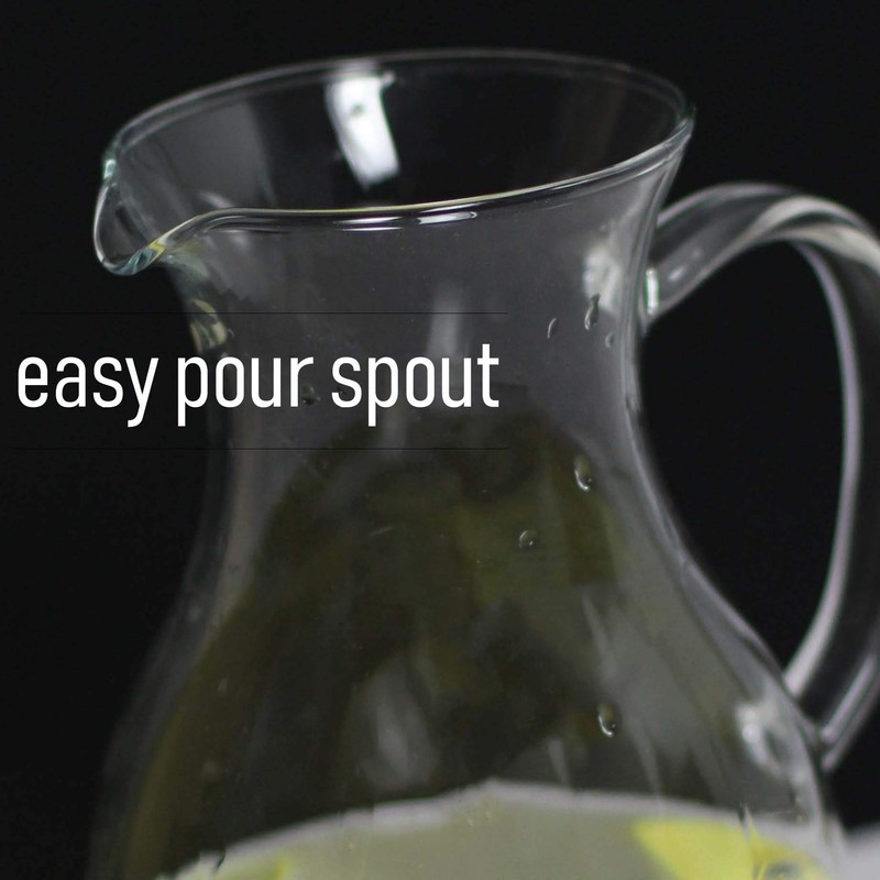 Simax SMALL Glass Pitcher 16 Oz: Borosilicate Glass Pitchers With