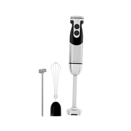 3-in-1 Immersion Hand Blender, Powerful MOTOR 12-Speed Stick Blender with Sturdy Titanium Plated Stainless Steel Blades