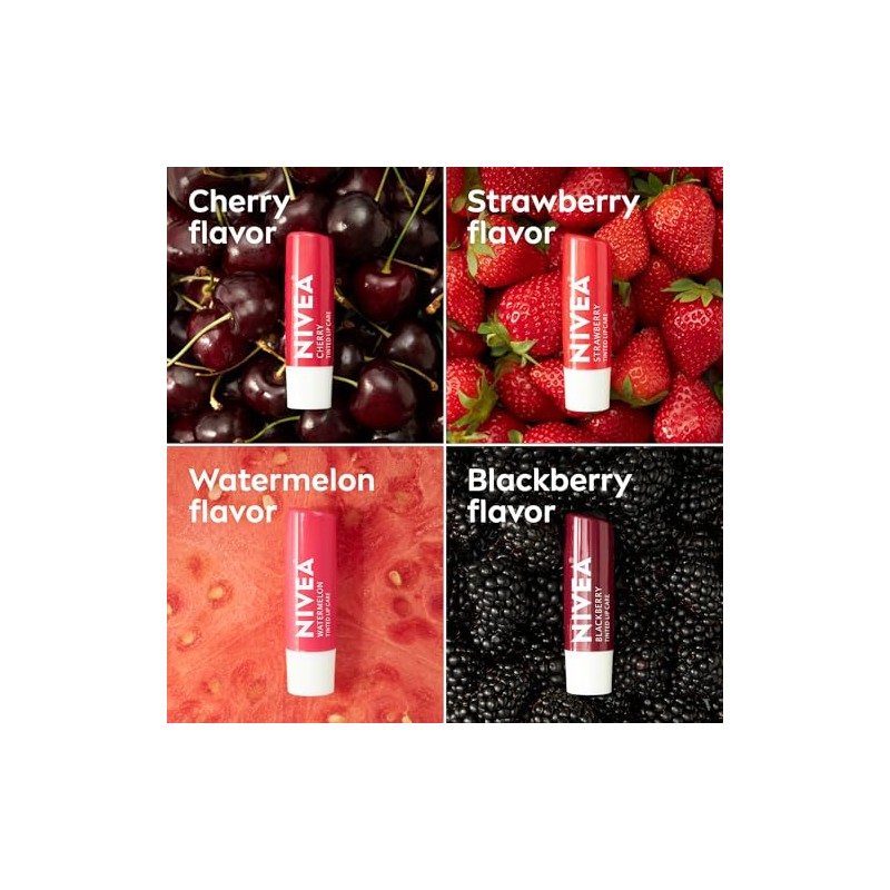 Nivea Fruit 4 piece variety pack, 0.17 Ounce