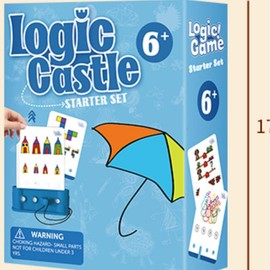 Logic Castle Baby educational toy for toddler:_Blue(6+ hard mode)