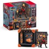 Schleich 27 Piece Lava Battle Cave Toy Figure Playset For