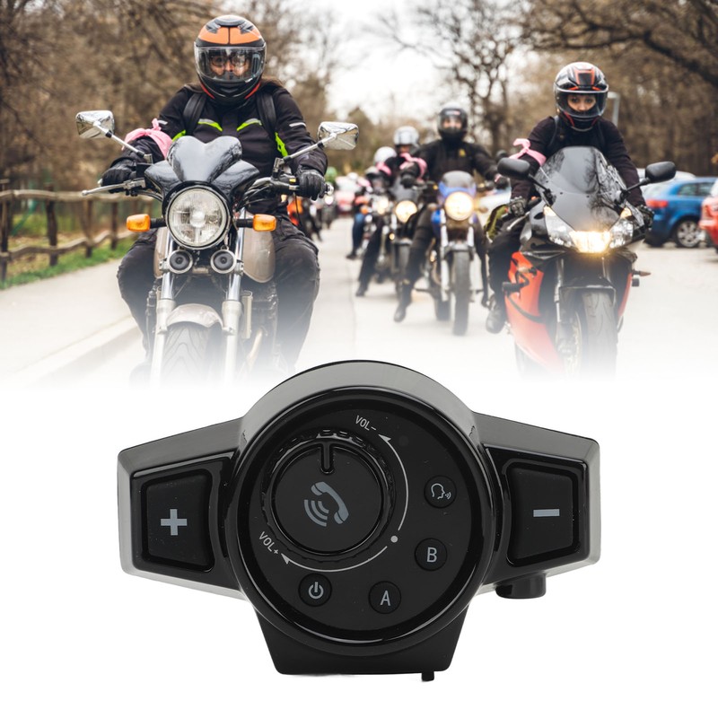 Motorcycle Helmet Bluetooth Headset Waterproof Bluetooth 5.0 Motorcycle Intercom Riding