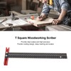 300mm T Square Ruler Woodworking Scriber High Accuracy Marking Measuring
