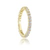 Hoops & Loops Yellow Gold Flashed Sterling Silver Cubic Zirconia