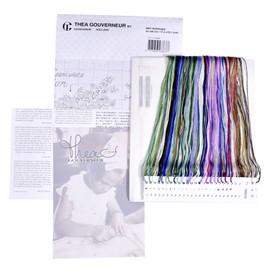 Thea Gouverneur - Kreuzstich-Set - Hortensien-Panel - Aida - 16 Count - Für Erwachsene - 3067A