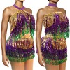 Baisdan Sequin Skirt for Women, Sequin Two Piece Set, Sparkly