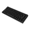 Mechanical Keyboard 82 Key RGB 3 Connection Modes Black Ergonomic
