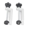 2Pcs Woodworking Fence Clamp Aluminum Alloy Multifunctional Woodworking Fence Fixing