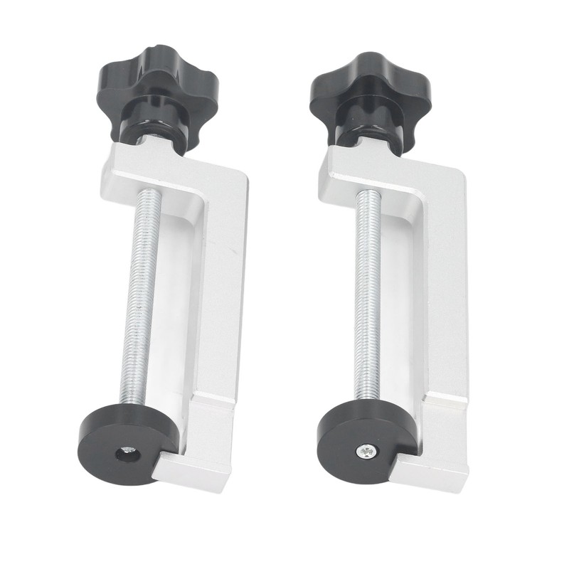2Pcs Woodworking Fence Clamp Aluminum Alloy Multifunctional Woodworking Fence Fixing