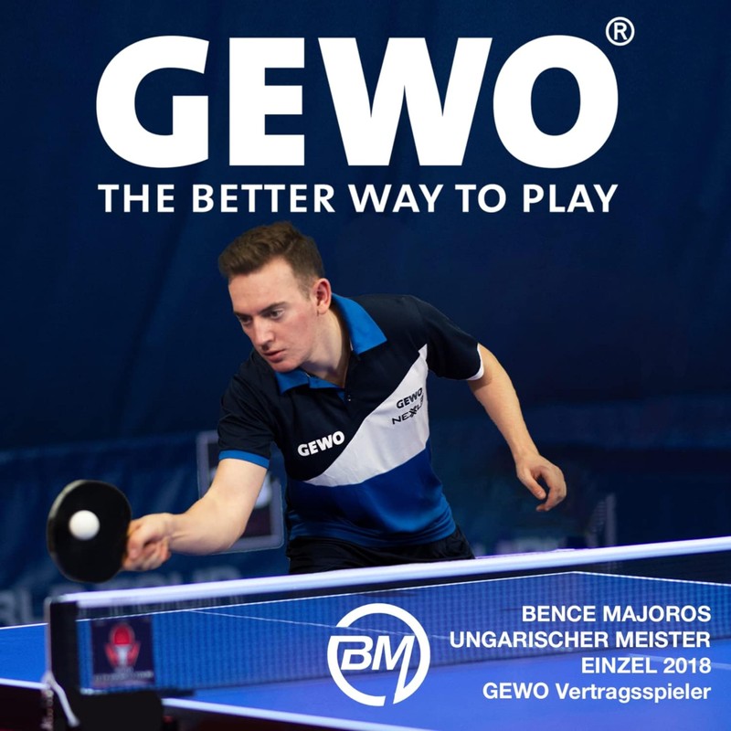 GEWO Double Aluminium Table Tennis Racket Case - Robust Table