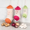 Set of 3 Reusable Hanging Vegetable Storage and Dispenser Bags,