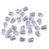 Pack of 100 Clear Plastic Safety Backs for Ear Studs