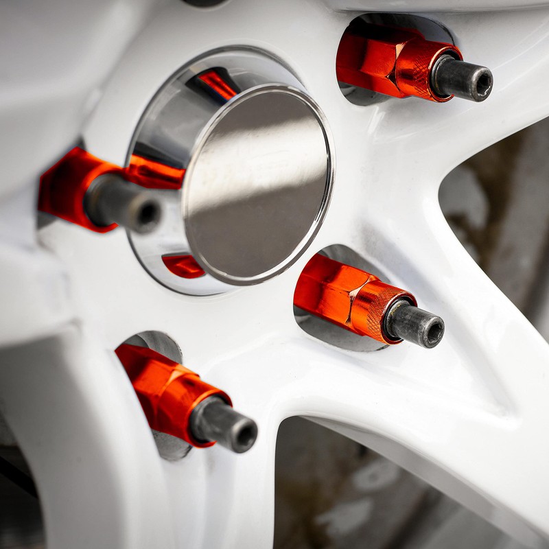 Dorman 713-685E Red Open End Knurled Wheel Nuts Compatible with