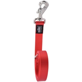 Nifti SafeLatch Pet Safety Leash, Medium/Large, Red, Heavy Duty Clasp with Built-in Bolt Holder in Hook for Safety and Magnet for Single Hand Easy Connect