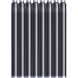 Waterman Cartuchos de Tinta estándar Grandes permanentes, Color Negro