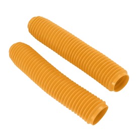 dr350 fork boot, yellow fork cuffs, other, pair of motorcycle front fork damper cuffs, dust protection, replacement for RM125 DR250 DRZ400 400 yellow (170 inner length 6.3 inches 24-25)