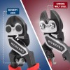 WORKPRO 8-inch Mini Bolt Cutter with Bi-Material Ergonomic Handle Security