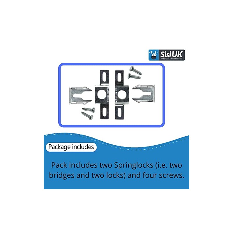 Anti Theft Security Picture Hangers Kit Spring Lock Quick Release