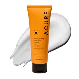 Acure | Limpiador facial ultra hidratante | Con adaptógenos y super verdes para piel estresada, y reseca, 118 ml