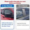 Window Visors Rain Guards Shield for Ford Transit 2014-2025, Out-Channel