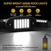 Hovano 8 Pods White Rock Light Kit with Wired Switch