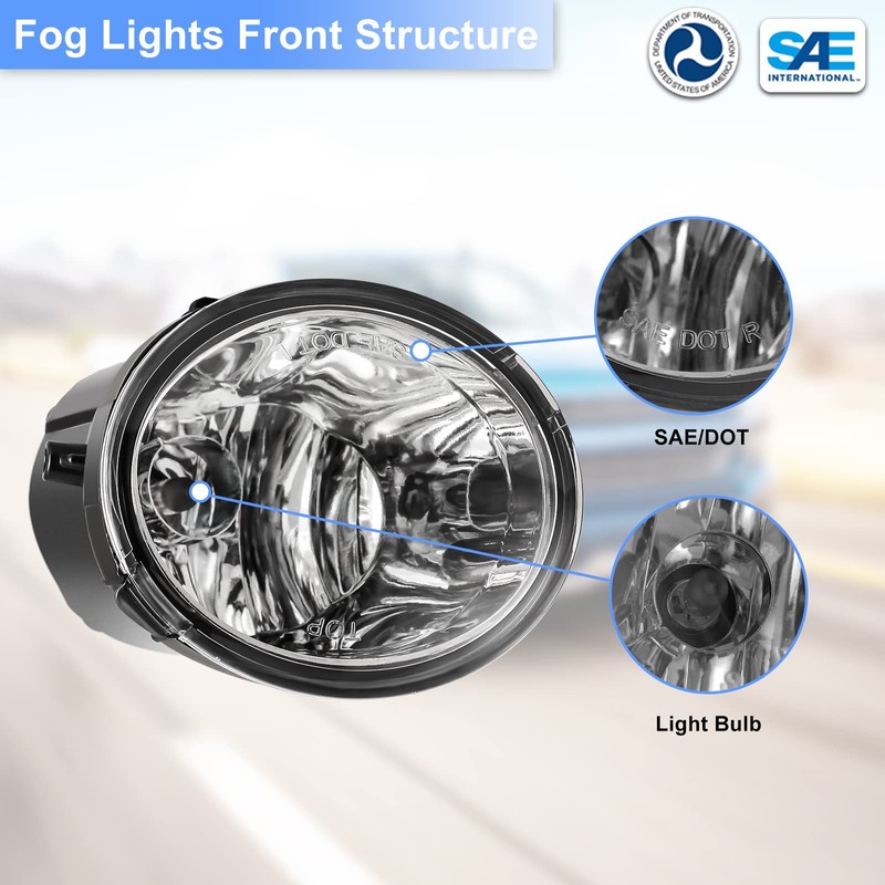 ROXX Fog Light Set for 2001-2007 Toyota Sequoia, 2000-2006 Toyota