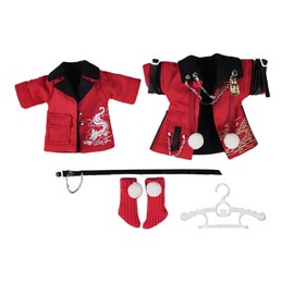 YMY New Year Red Set OB11 Bjd GSC 1/12 Scale Doll Clothes Cute Accessories Gift（Girl-S）