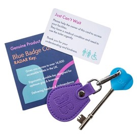 Blue Badge Recycled Bottles Keyring