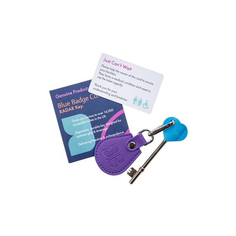 Blue Badge Recycled Bottles Keyring