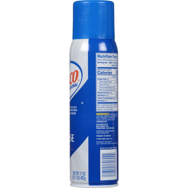 Crisco Professional No-Stick Cooking Spray, Cooking Pro, 17 Ounce