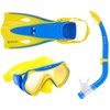 Aqualung Hero Junior Snorkeling Set - White/Blue/Red, Small/Medium