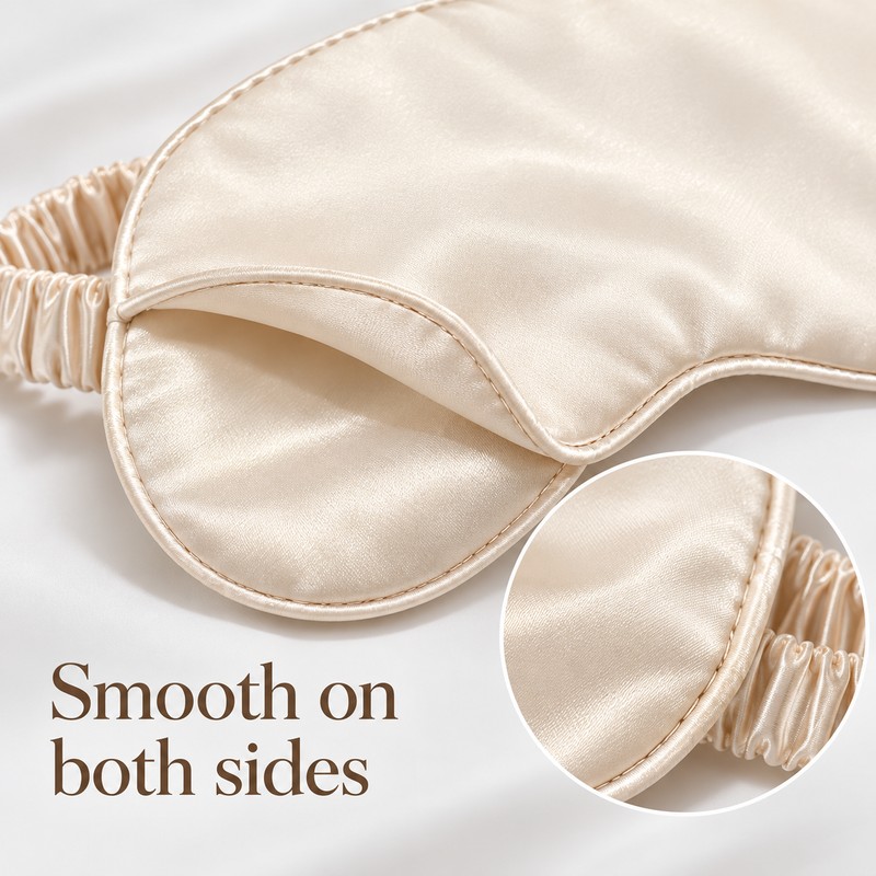 Double-Sided Sleep Eye Mask for Sleeping and Travel – Soft,