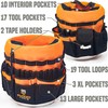 Rugged Tools Bucket Tool Organizer - 64 Pocket Bucket Caddy