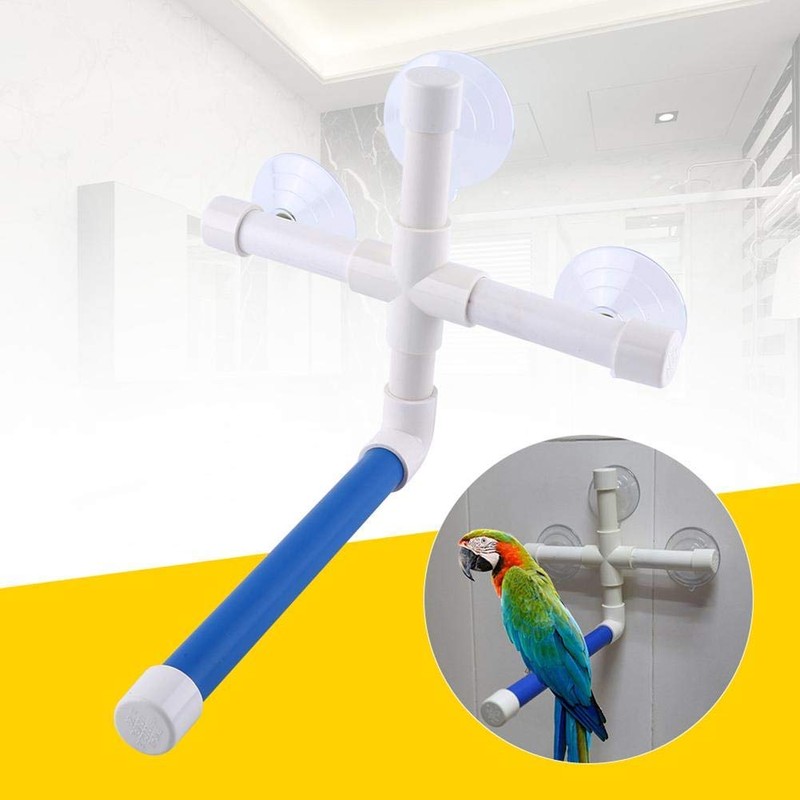 MAGT Budgie Perch, Bird Perch, Foldable Suction Cup, Parrot, Birds,
