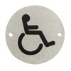 Fire Door Guru® Disabled Toilet Door Sign - 76mm Disc